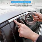 Car Chrome Trim Molding, 16Ft 1/2" Scratch-Proof Vehicle Body Side Trim Strip, Auto Interior Exterior Decorative Protection Trimming, Universal for Motor Truck RV Door Window Bumper - Image 5