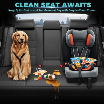 Custom Fit Seat Covers for Toyota Camry 2025-2026 LE/SE - Premium Faux Leather Full Set with 4-Layer Waterproof Protection - Image 6