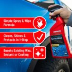 Mothers California Gold Super-Hydro Spray Wax, 24 oz. – Just Waxed Brilliance & Beading, Cleans, Shines & Protects in 1-Step, Use Dry or Wet as a Drying Aid or Over Existing Wax or Coating (05724) - Image 3
