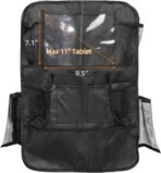 2 Pack Car Organizer Backseat, Car Back Seat Organizer Protector with 12 Storage Pockets, Waterproof Back of Seat Car Storage Organizer Kick Mats for Kids Baby - Image 5