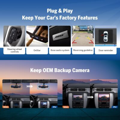 Eonon GMX6S2 8" Car Stereo for Chevy/GMC/Buick (2007-2013),Octa Core 6+64GBCar Audio, CarPlay & Android Auto,5G LTE, WiFi 6,DSP Audio, Opt & Coax Output, Bluetooth （GMX6S Upgrade） - Image 5