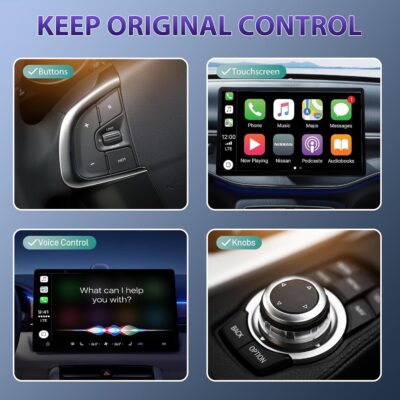Wireless Carplay Adapter, 2025 Upgrade Converts Wired to Wireless Adapter for iPhone, Auto Connect Dongle for Apple Car Play, Bluetooth No Delay Control for Cars from 2016 and iOS 10+, Black - Image 4