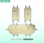 FH Group Car Seat Cover Cushion - Cars Trucks SUV, Neosupreme Car Seat Cushions, Waterproof Car Seat Cover Cushion, Universal Fit Car Seat Protector Rear Set Pink - Image 3