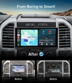 10.33" Android 13 Car Stereo for Ford F150 F250 F350 F450 (2015-2020) - 4G+64G, Wireless CarPlay Android Auto with 1600x720 QLED, BT 5.4, 5G WiFi, Plug & Play Radio (Fits 8" OEM Screen) - Image 3