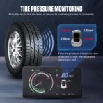 MR CARTOOL Head Up Display with 5 inch Touchscreen for Tesla Model 3/Y Car Speedometer Digital Inclinometer HUD for Tesla Accessories Model 3/Y Wired Version Transmitter - Image 4