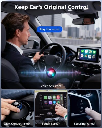 Wireless CarPlay Adapter, 2026 Upgraded Enhanced 50% Smaller, Convert Wired to CarPlay Wireless, Plug & Play Adapter, Fast Auto-Connect, No Latency, Compact Design for Apple iPhone iOS 10+ - Image 5