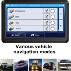 7-inch Car Navigation GPS ，GPS Navigation for Truck & RV & Car, Driver Alerts, Turn-by-Turn Directions, 2026 Map and Free Update Map - Image 5