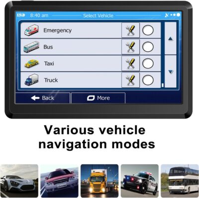 7-inch Car Navigation GPS ，GPS Navigation for Truck & RV & Car, Driver Alerts, Turn-by-Turn Directions, 2026 Map and Free Update Map - Image 5