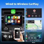 2-in-1 Wireless CarPlay Adapter for iPhone ＆ Wireless Android auto Adapter,2026 Upgrade mini CarPlay,Fast Auto-Connect,Plug & Play, Apple Car Play for iOS 10+/ Android 11+ - Image 4