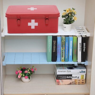First Aid Medicine Box, First Aid Kit Supplies Bin, Metal Medicine Storage Tin, First Aid Empty Box with Safety Lock for Home Emergency Tool Set-Red - Image 6