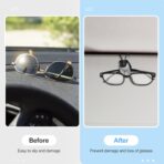 Frienda 5 Pcs Auto Car Vehicle Sun Visor Clip Holder Sunglasses Holder for Eyeglasses Mount Ticket Card Clip for Car Accessories (Black,Gray,Silver) - Image 5