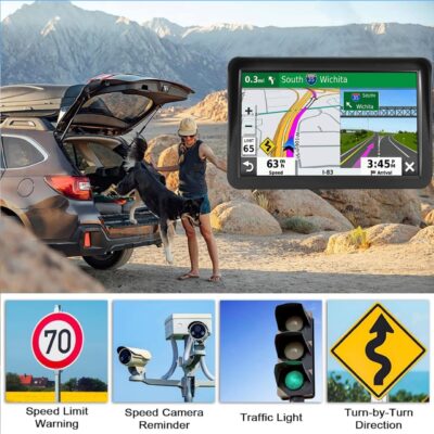 GPS Navigation for Car Truck Drivers 7 inch Navigation Systems for Car with Voice Guidance and Speed Camera Warning 2D&3D map Americas Maps Free Lifetime Map - Image 7