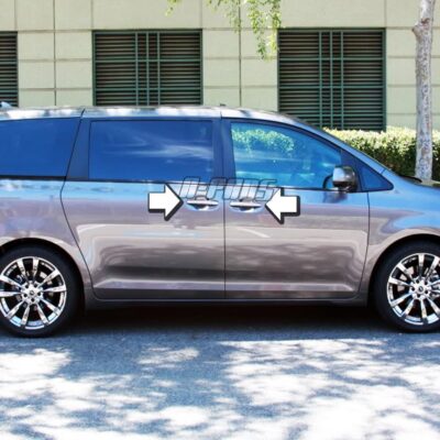 Compatible with(Just overlay Stick on, NOT for SNAP IN Replacement) 4 Chrome Door Handle Covers for Toyota 4RUNNER 2005-2008 / AVALON 05-08 / CAMRY 2007-2011 / SIENNA 05-2012 / TACOMA 2005-2015 - Image 5