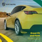 YHTAUTO Mud Flaps Splash Guards Fits Ford Escape 2013-2019 Sport Utility (Without Running Board), Mudguards Mudflaps Accessories for Cars Wheel Protector with Hardware Kit, Front & Rear 4Pcs Set - Image 7