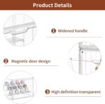 Clear Acrylic Display Case Upgrade 4 Tier Figure Display Cases with 3 Movable Dividers, Stackable Display Box Showcase with Magnetic Door for Collectibles (Large-1pack) - Image 5