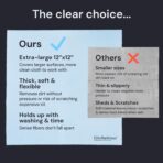 Elite Screens Microfiber Cleaning Cloth - 12" x 12", 4-Pack, Blue - Oversized Screen Cleaning Cloth - Streak-Free Glasses Wipes - Scratch-Resistant Lens Wipes for Eyeglasses - Image 6