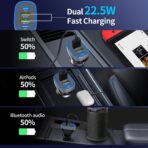 USB C Car Charger, Meagoes 4 Ports 90W Super Fast Charging, Dual 45W USBC & QC3.0 USB 12V Cigarette Lighter Adapter for iPhone 17 Air 16 15 iPad Tablet Google, Samsung S26 Android Type C Cell Phone - Image 4