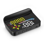 HUD M17,Heads up display OBD2 and GPS Dual System Speedometer for Car, Digital Speedometer with Speed, Travel Direction, and Overspeed Alarm, Fatigue Driving Alarm，Suitable for All car