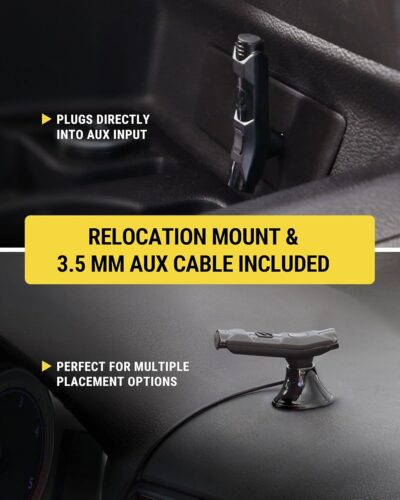 Scosche BTAXS2 Hands-Free Audio Kit, Bluetooth Receiver for Car Stereo with Noise Cancelling and Relocation Mount, 3.5mm Bluetooth Adapter for Car Radio AUX input Compatible with Siri/Google Assistant - Image 5