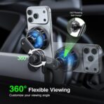 Esoulk [2026 Upgraded] Qi2 25W Fast Wireless Car Charger for Tesla Model 3/Y, Magnetic Phone Mount with Active Cooling Fan, Dashboard Screen Mount for iPhone & Android - Image 3