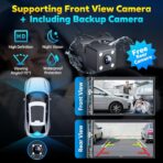 PLZ 7" Wireless Double Din Car Stereo Apple Carplay Radio Screen for Car Audio Receivers, Bluetooth 5.3 Car Play Android Auto Touchscreen, 240W 4.2 CHN 2 Subwoofers Outputs, Backup Camera, SWC, FM/AM - Image 5