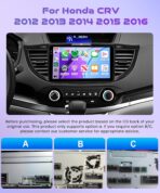 4Core 4G+128G Android 15 Car Radio for Honda CRV 2012-2016, Rimoody Car Stereo Wireless Carplay Andorid auto Mirror Link 9'' INCELL Touchscreen GPS WiFi Bluetooth 5.0 FM/RDS EQ-32 SWC Backup Camera - Image 7