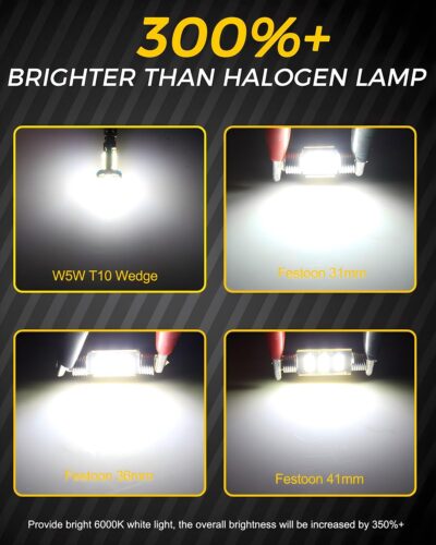 BMT xms LED Interior Light Kit Replacement for Nissan Maxima 2009 2010 2011 2012 2013 2014 2015, Super Bright 6000K White - Image 5