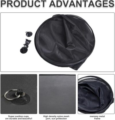 Rear Window Sun Shade,Car Window Shade for Baby,Mesh,Uv Protection,Quick Installation with Suction Cup,Universal Car Accessories Suitable for Most Models (40x20 Inches) - Image 5