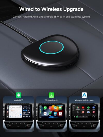 Magic AI Box, Wireless CarPlay/Android Auto Adapter, Car Video Box Supports for Netflix/YouTube/TikTok/TF Card, DriveChat AI Smart Box with GPS/Dual Bluetooth - Image 3