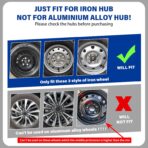 15 inch Wheel Covers Set of 4 15" Hubcaps for Iron Rim car hubcaps hub caps for for Toyota Camry Nissan Mazda 4PCS Wheel Covers (#G Style, 15 Inch) - Image 5