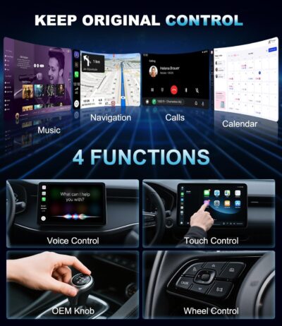 CarPlay Wireless Adapter for Apple, 2026 Upgrade Wired to Wireless CarPlay Adapter, Car Play Dongle Stick Only for Apple Wired CarPlay Cars and for iPhone iOS 10+, Plug & Play, Fast Stable Connection - Image 4