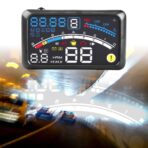 Universal 5.9" Car HUD Display MPH/KM/h Over Speed Limit Warning Plug and Play Projector with Film for Cars with OBDII or EUOBD Interface Plug - Image 4