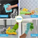 AIDEA Microfiber Cleaning Cloth 100PK, Soft Absorbent Rags, Microfiber Towels for Cars, Kitchen Towels, Dusting Cloth for Home, Window, Cleaning Supplies,12"×12" - Image 4