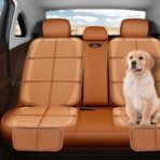 Meolsaek Car Seat Protector for Child Car Seat, Durable 600D Fabric Waterproof Car Seat Cover with Thick Pad Non-Slip Backing，No Imprints (Tan-1 pc) - Image 5