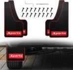 4 pcs Car Mud Flaps Universal Rubber Mudguard - Soft Material Automotive Fender - Splash Guards Rubber mud Guard Universal Pickup SUV - No Collision Universal 43cm23cm0.5cm