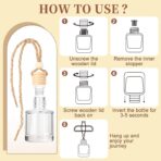 6 Pack Car Air Freshener - Mothers Day Gift for Her, Hanging Air Freshener Essential Oil Diffuser, Romantic Car Scents Cute Auto Decor Birthday Gifts for Women/Men - Image 4