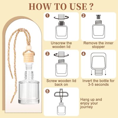 6 Pack Car Air Freshener - Mothers Day Gift for Her, Hanging Air Freshener Essential Oil Diffuser, Romantic Car Scents Cute Auto Decor Birthday Gifts for Women/Men - Image 4