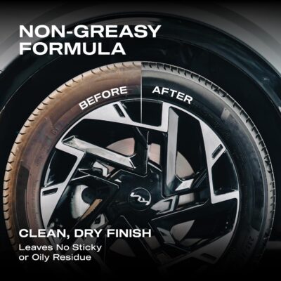Nasiol DetailerShine Tire Gel, Long Lasting Shiny Tire Dressing, Deeper&Richer Black, Ultimate UV Protection, Easy Application, Non-Greasy Formula 16.9 fl oz - Image 3