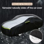 Car Cover Waterproof All Weather Tear-Resistant, Durable and Sun Protect,Suitable for Nissan Altima, Toyota Camry, Honda Accord, Lexus GS, Infiniti Q50, Kia K5, Fit Sedan Length (188-195 inch) - Image 6