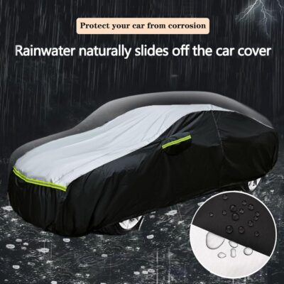 Car Cover Waterproof All Weather Tear-Resistant, Durable and Sun Protect,Suitable for Nissan Altima, Toyota Camry, Honda Accord, Lexus GS, Infiniti Q50, Kia K5, Fit Sedan Length (188-195 inch) - Image 6