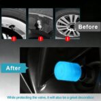 20 Pcs Glow in The Dark Tire Valve Caps Fluorescent Tire Valve Stem Caps, Cool Car Present for Universal Decoration Accessories for Car SUV Bicycle Motorcycles Trucks (Blue) - Image 5