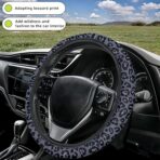 Leopard Print Steering Wheel Cover | Non Slip, Breathable Neoprene | Universal 15 Inch Fit (14.5"-15.5") | Comfort Grip | Fade Resistant | Easy Install-Comfort Grip for Cars, Trucks, SUVs - Image 7