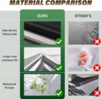 Car Cover Waterproof All Weather Tear-Resistant, Durable and Sun Protect,Suitable for Nissan Altima, Toyota Camry, Honda Accord, Lexus GS, Infiniti Q50, Kia K5, Fit Sedan Length (188-195 inch) - Image 4