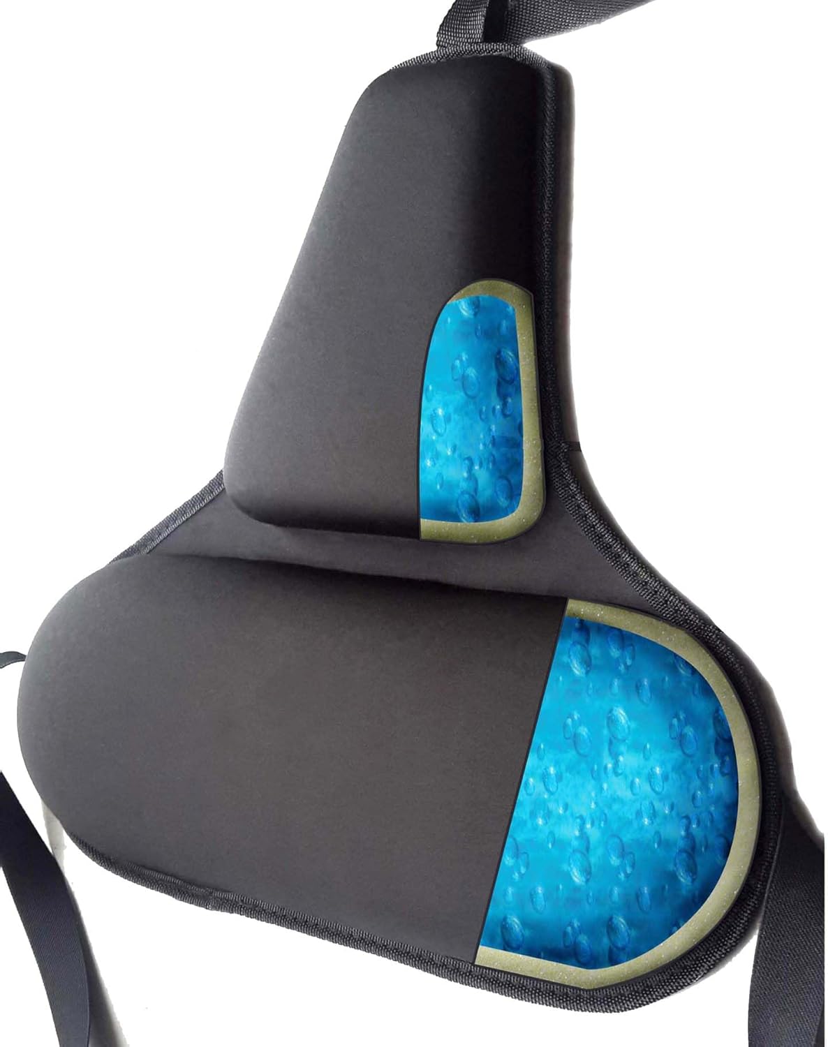 71mym0NGwbL._AC_SL1500_.jpg Tektrum Orthopedic Firm Gel Foam Back Support Lumbar Cushion for Home/Office Chair, Car Seat - Best for Back Pain, Sciatica, Tailbone Pain Relief, Improve Posture - Black (TD-GS1507-BLK) - Image 1