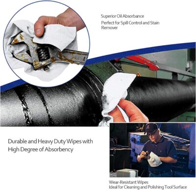 AAwipes Lint Free Wipes Cleanroom Wipes Nonwoven Auto Paint Prep Cellulose/Polyester Blend (9"x9" 300 Pcs, 56 GSM) General Purpose Lab Use (NW05609) - Image 5