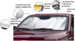 Big Hippo Windshield Sun Shade,Car Sun Shade Side Window as Bonus,Car Sunshade Windshield,Reflect Sunlight Heat and UV Rays, Protect Interior,Keep Vehicle Cool,Silver/Blue(55.16X 27.5inches) - Image 5