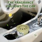 Diffusers for Home Lemonglass Scent 2 Pack, Bathroom Diffuser Round Shape for Office, Air Freshener Diffuser Gel Leak-Proof Car & Room, Bathroom Scent Diffuser Gift for Friends and Family - Image 4