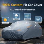Waterproof Porsche Cayenne(2010-2026) Car Cover with Breathable Vents, [2026 Upgrade] Premium Covers with Cotton Liner and Zipper Door - Image 3