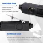 Sporacingrts 2500rpm Low Speed Air Tire Buffer Tire Repair Kit Polishing Cleaning Tool 35 mm Pneumatic Automatic Buffing Wheel Machine Tire Patch Tools Rear Exhaust - Image 5