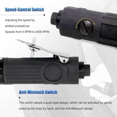 Sporacingrts 2500rpm Low Speed Air Tire Buffer Tire Repair Kit Polishing Cleaning Tool 35 mm Pneumatic Automatic Buffing Wheel Machine Tire Patch Tools Rear Exhaust - Image 5